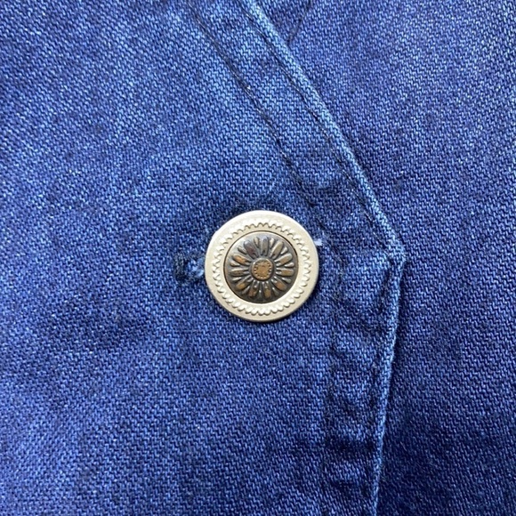 Christopher & Banks Denim Button Front Long Sleeveless Dress - Picture 14 of 14